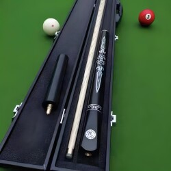 War God Billiard Cue, Wild Wolf Leopard Billiard Cue, Small Tip Cue, White Ash Wood, Complete Set, Professional High-End, Gift for Boyfriend Cue