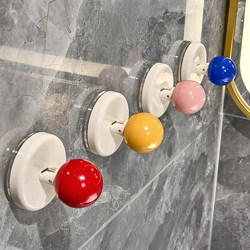 Dopamine Suction Cup Hook, Strong Adhesive, Heavy-Duty, No-Drill, Traceless Adhesive Hook for Bathroom, Toilet, Kitchen, Behind the Door