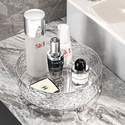 Rotating Cosmetics Storage Box, Transparent Acrylic Storage Turntable, Desktop Dressing Table, Skin Care Product and Perfume Storage Rack
