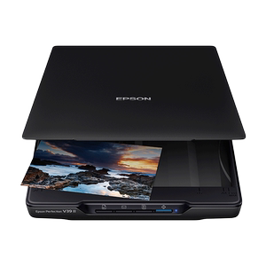 EPSON Epson V19ii V39ii ES580W DS410 scanner flatbed color photo image document A4 file high-definition painting artwork image office USB power supply cover