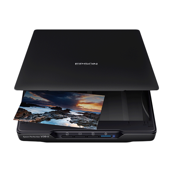 EPSON Epson V19ii V39ii ES580W DS410 scanner flatbed color photo image document A4 file high-definition painting artwork image office USB power supply cover