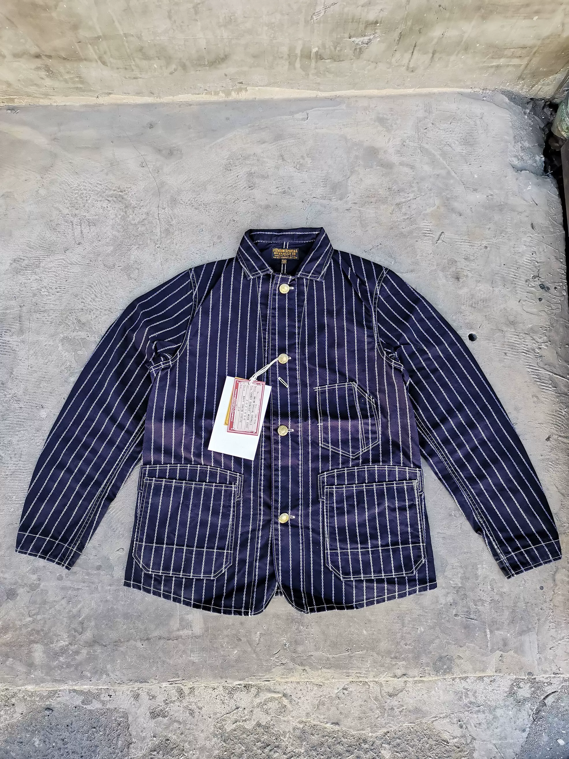 freewheelers GANDY DANCER WORK COAT 锁链拔染工装夹克国内现货-Taobao