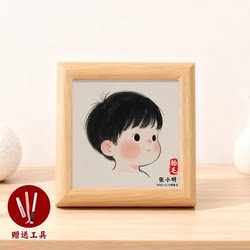 Fetal Hair Commemorative Preservation Box, Fetal Hair Photo Frame, Baby's First Month Keepsake, Desktop Display, DIY Ornament