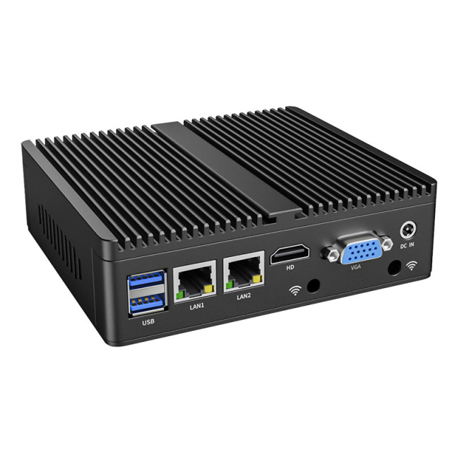 Double control industrial control host Celeron J4125 quad-core J1900 ...