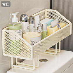Storage Rack Above the Toilet, Bathroom Storage Shelf, Bathroom Toilet No-Drill Multifunctional Restroom Storage Cabinet