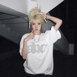 European-Style Unique and Beautiful Pure Cotton Short-Sleeve T-Shirt for Women, New Summer American-Style Loose Trendy Brand Half-Sleeve High-End Top