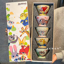 Zootopia Hat-Shaped Bowl for Home Use 2025 New High-Value Ceramic Tableware Souvenir New Year Birthday Gift