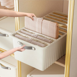 Clothing Storage Box, Household Organizing Box, Wardrobe Layered Storage, Pants Storage Magic Tool, Drawer-Type Plastic Under-Bed Storage