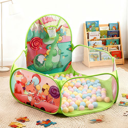 Children's Toy Tent, Game Ball Pool, Ocean Wave Ball Pool, Shooting Hoop, Fence, Sand Pool, No Installation Needed, Pretend Play