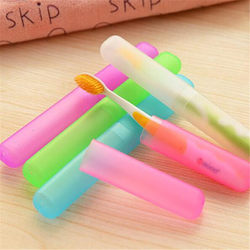 Candy-Colored Portable Travel Breathable Toothbrush Storage Box, Compact Travel Toothbrush Case, Travel Toothbrush Holder