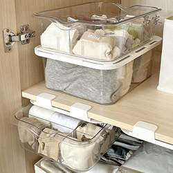 Wardrobe Storage Box, Underwear Storage Box, Drawer-Type Underwear and Socks Three-In-One Organizer, Home Clothing Layering
