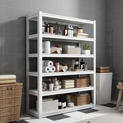 Household Simple Shelving Unit with Snap-On Installation, Steel Floor-Standing Multi-Layer Storage Kitchen Rack for Organizing and Storing Items