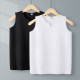 White pure cotton v-neck suspender vest for women with summer loose large size sports outside sleeveless base T-shirt