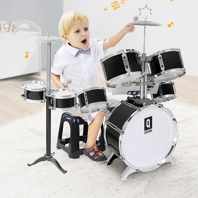 2025春の新作 子供用ドラムセット 子供用ジャズドラムボーイズ初期の教育教育 楽器玩具