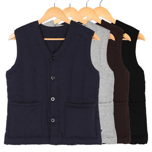 Men's pure cotton handmade vests in winter thickened and warm.