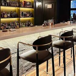 Bar Counter Chair, Light Luxury Tavern High-Back Chair, Commercial Bar Chair, Island Chair, Front Desk High-End Reception Bar Stool