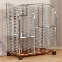 Basketball Storage Basket, Fitness Equipment Storage Rack, Yoga Mat Display Rack, Racket Storage Rack, Sports Equipment Organizer Rack