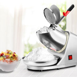 Ice Crusher, Commercial Small-Scale Ice Shaver for Stalls, Household Ice Shaver, Milk Tea Shop Ice Smoothie Machine, Ice Breaker, Snowflake Ice Machine, Fluffy Ice Machine