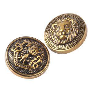 
Retro gold buttons high-end men and women's tops woolen coat coat metal buttons clothes versatile round buttons