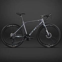 New Flat-Bar Road Bike for Men, Ultra-Fast Racing Bike for Students and Adults, Women's Ultra-Light Speed-Changing Bicycle