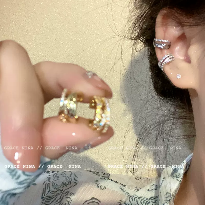 很颯喲~ins風多層耳骨夾氣質小眾耳夾無