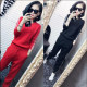 European station suit 2025 autumn and winter sweater knitted sweater suit women's slim casual pants two-piece set fashion