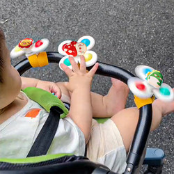 Baby Stroller Toy Attachment with Windmill, Suction Cup, Spinner, Baby Stroller Accessory, Stroller Toy
