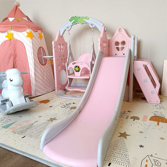 Slide indoor home children 2 to 10 years old slide swing two-in-one baby family children small toys