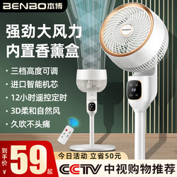 German Benbo Air Circulation Fan Electric Fan for Home Use, Quiet Small Desktop Floor Fan, Vertical Office Fan