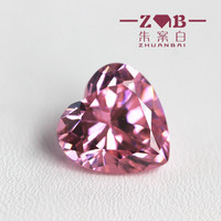 Heart-Shaped Zircon Ring - Pink Cubic Zirconia Manicure Diamond