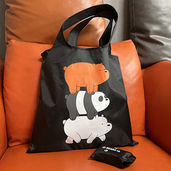 Nude Bear Eco-Friendly Cloth Bag, Enlarged and Thickened, Supermarket Shopping Bag, Eco-Friendly Storage Bag, Household Foldable Portable Gift Bag