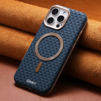 
17pm business carbon fiber pattern magnetic all-inclusive leather case