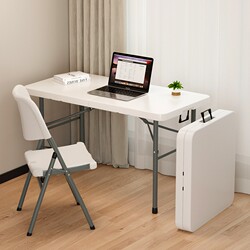 Foldable Simple Household Dining Table, Outdoor Stall Table, Portable Rectangular Dining Table, Small Apartment Computer Desk