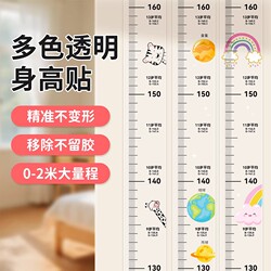 Minimalist Style Height Measurement Wall Sticker, Transparent and Non-Damaging to Walls, Children's Height Ruler, Removable Without Leaving Glue Residue