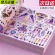 High-value Shiny dress-up stickers girl handmade DIY educational toys quiet princess paste makeup stickers for women