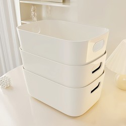 Desktop Storage Box, Snacks, Cosmetics, Plastic Box, Organizing Basket, Living Room, Kitchen, Rectangular Items with Lid for Miscellaneous Items