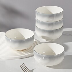 2026 New Model Household Ceramic Tableware, Bowls and Plates with a High-End Feel, Underglaze Color, Microwave-Safe, Heat-Resistant
