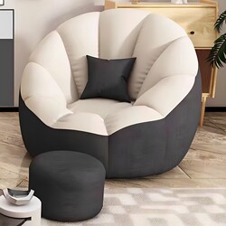 Lazy Sofa That Can Be Used for Sleeping and Lounging, Small Bedroom Sofa, Single Recliner, Bean Bag Sofa Chair, Lazy Chair, Pumpkin Chair for Reading