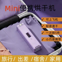 Travel Essential: Mini Foldable Clothes and Shoe Dryer, Compact for Dorms and Business Trips, Mite-Removing, Portable Household Version