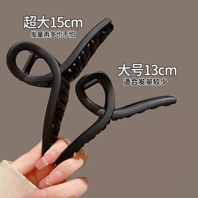 2025 large-size clip clips with high-end feel, back head stand, hair clips, women's headgear, more hair, less hair