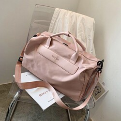 Travel Bag for Women, Large-Capacity Fitness Bag, Dry and Wet Separation, Cross-Body Sports Lightweight Hand Luggage Bag, Short-Distance Travel Bag