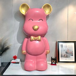 Creative Violent Bear Piggy Bank, Cute Ornament, Gift Decoration, Only for Saving, Not for Taking Out, Living Room Coin and Banknote Storage