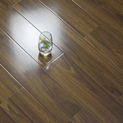 12mm Reinforced Composite Floor Heating Imitation Wood Flooring Waterproof Sealing Wax Factory Direct Sale Wear-Resistant High Gloss Easy Installation