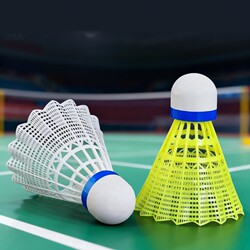 Durable Badminton Foam Ball Head Nylon Plastic School Training Ball, Wind-Resistant, Durable for Outdoor Use, High Elasticity