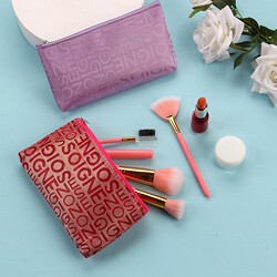 Korean Waterproof Makeup Bag with Letter Design, Thickened Multifunctional Travel Toiletry Bag, Storage Bag, Small Square Bag for Women