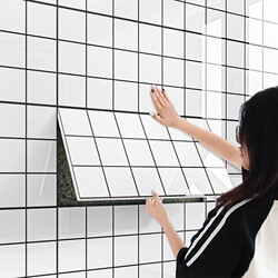 Aluminum-Plastic Board Imitation Tile Wall Stickers Wallpaper Self-Adhesive Waterproof and Moisture-Proof Bathroom Wall Stickers Wall Decoration Panels