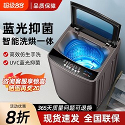 Hleair Fully Automatic Washing Machine 9/12kg for Home Rental Dormitory Small Pulsator Washing and Drying Machine with Large Capacity