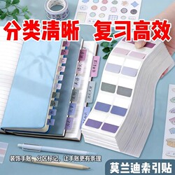 Index Stickers, Sticky Notes, Transparent Writable Paper Labels, Sticky Notes for Students, Classification Indicators, Bookmark Stickers