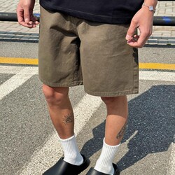 American-Style Outdoor Casual Straight-Leg Slimming Summer Shorts for Men and Women, Cleanfit Denim Shorts in Black and White