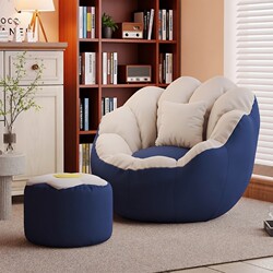 Reclining Sofa Chair for Sleeping, Single Small Sofa for Bedroom, Balcony Leisure Seat, Tatami, Human Dog Bed, Lazy Person's Lounge